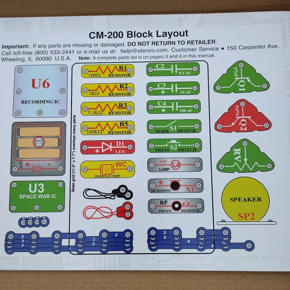 Snap Circuits 203 Electronics Experiment Kit - Picture 5 of 8